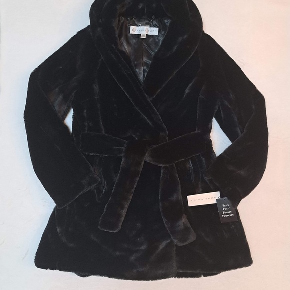 Trina Turk Belted Faux-Fur Jacket - Picture 4 of 12